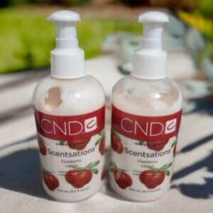 CND Hand & Body Scentsations Cranberry Lotion 245 mL (8.3 Fl Oz) Pack of 2